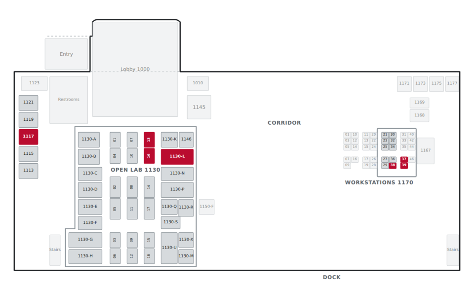 Floorplan with Deluxe Suite 2 rooms highlighted; details in the list below