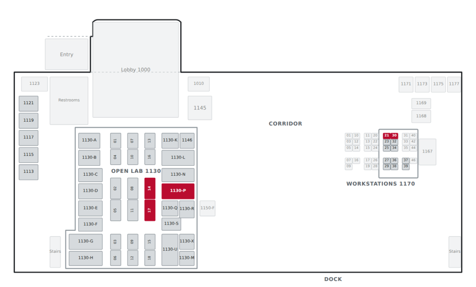 Floorplan with Large Suite 3 rooms highlighted; details in the list below